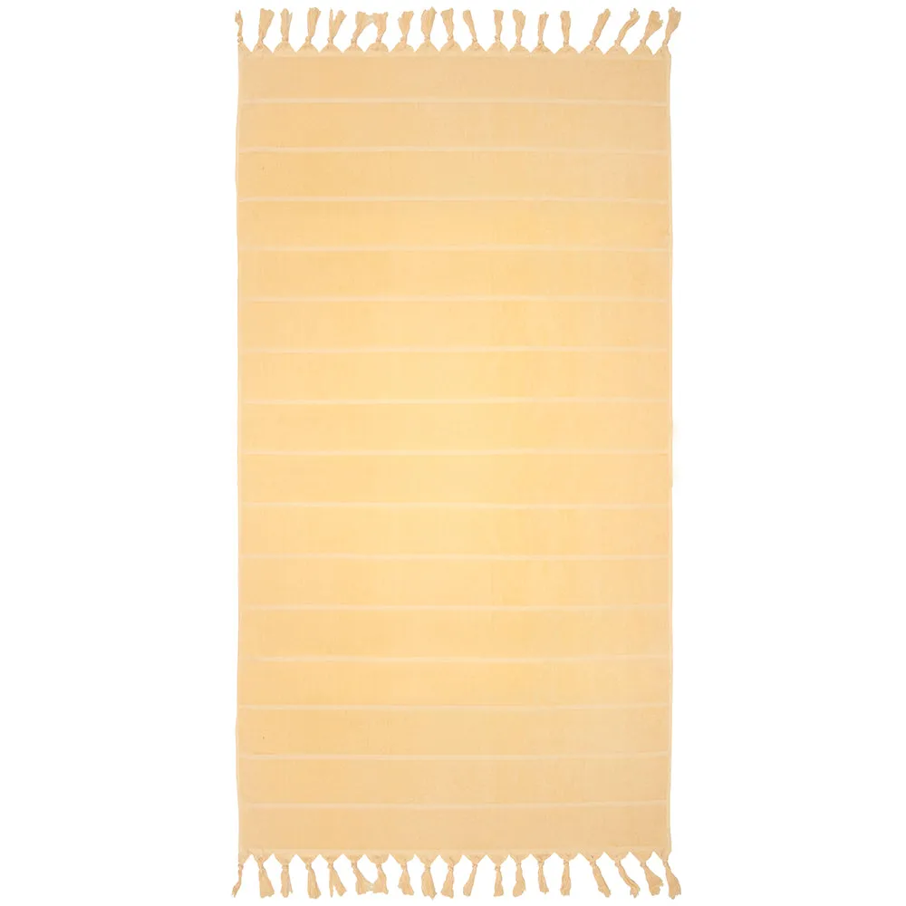 Santorini Beach Towel - Custard