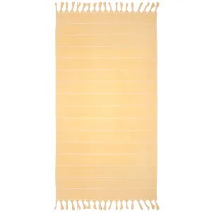 Santorini Beach Towel - Custard