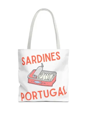 Sardines Portugal Fisherman Aesthetic Canvas Beach Tote Bag