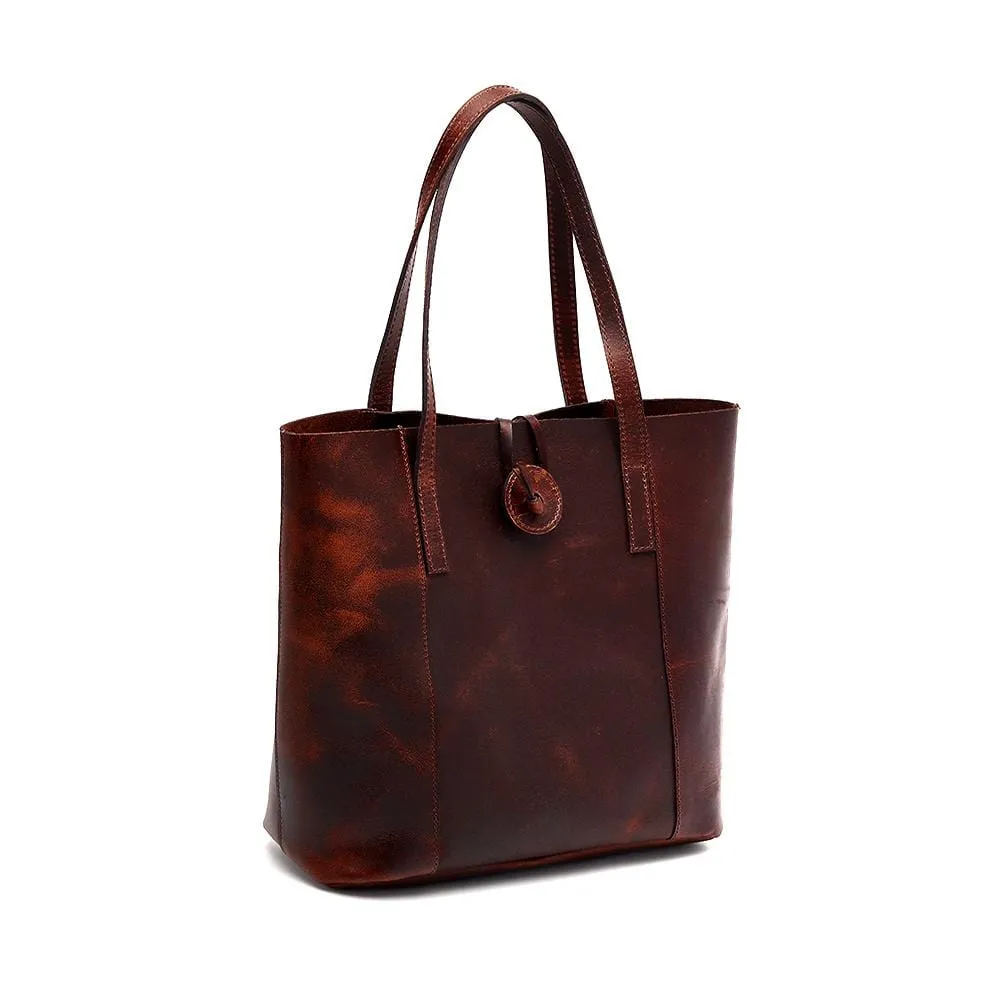 Savannah Leather Tote   FREE Matching Vanity Bag   3 FREE Wallets