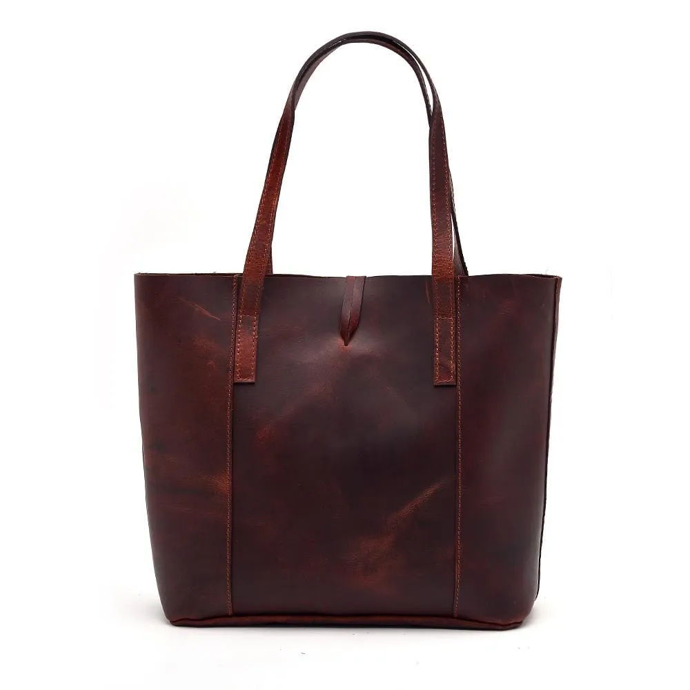 Savannah Leather Tote   FREE Matching Vanity Bag   3 FREE Wallets