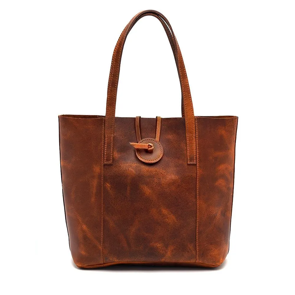 Savannah Leather Tote   FREE Matching Vanity Bag   3 FREE Wallets