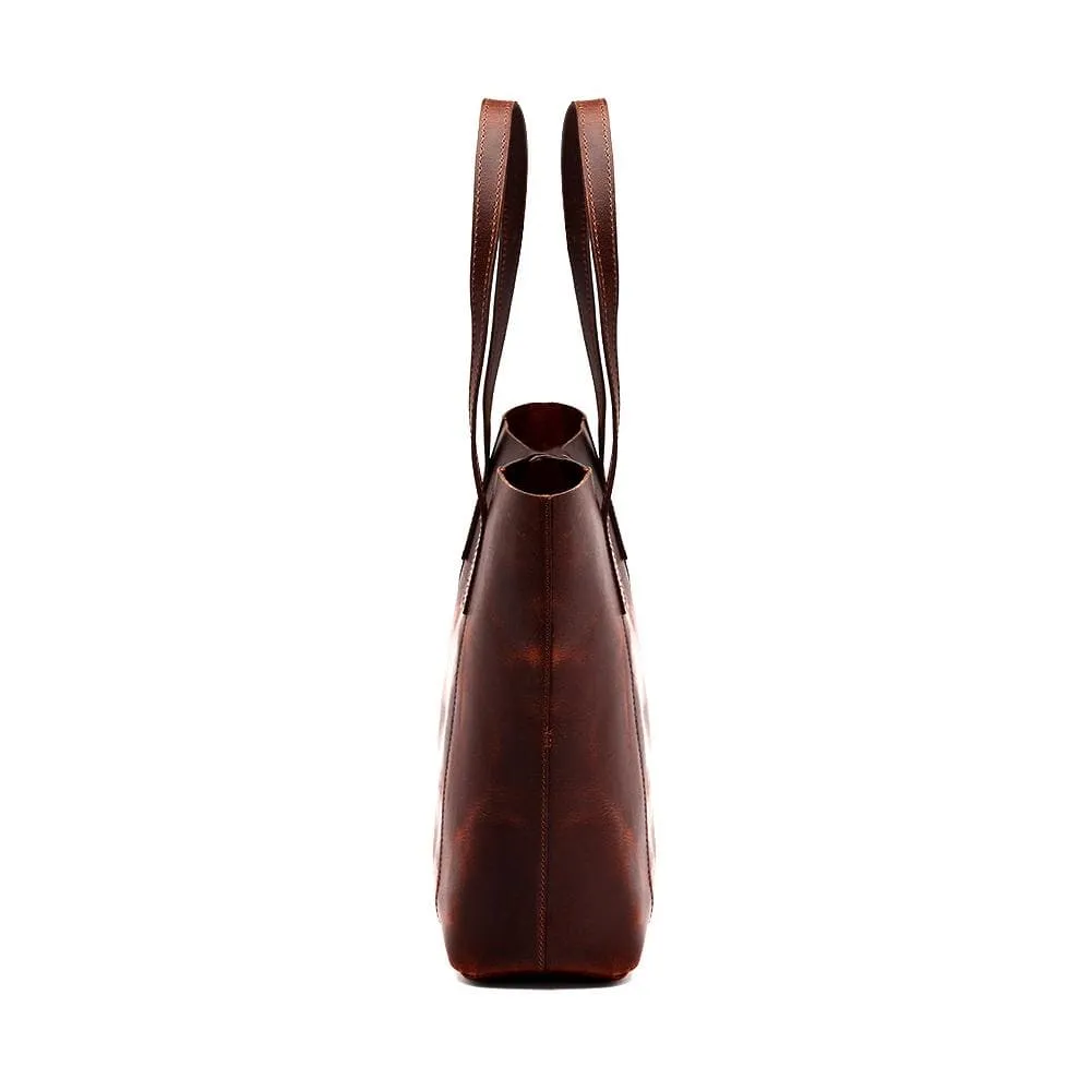 Savannah Leather Tote   FREE Matching Vanity Bag   3 FREE Wallets