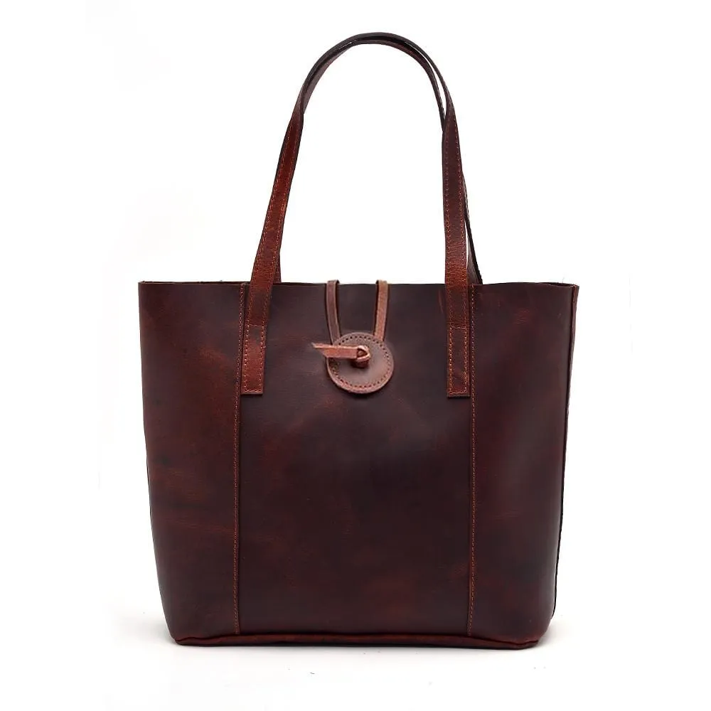 Savannah Leather Tote   FREE Matching Vanity Bag   3 FREE Wallets