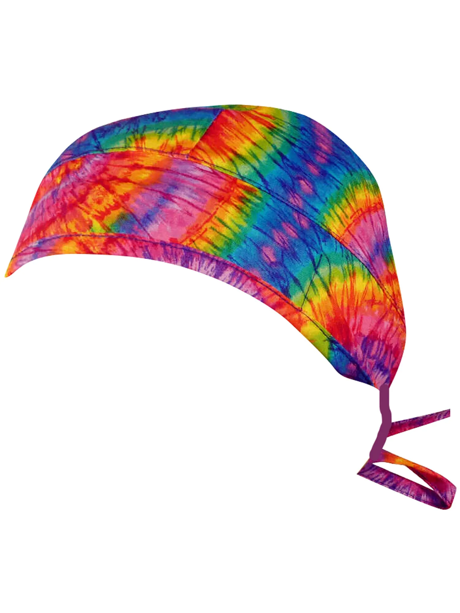 Scrub Cap Medical Surgeon Head Cover Surgical Hat Nurse Nursing Operating Room, Rainbow Tye Die
