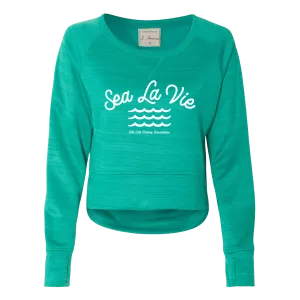 Sea La Vie - Ladies Crop Crewneck Sweatshirt