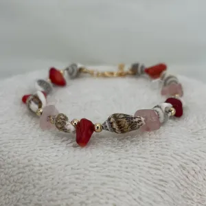 Seashell Natural Stone Beaded Anklet: Your Beach Style 