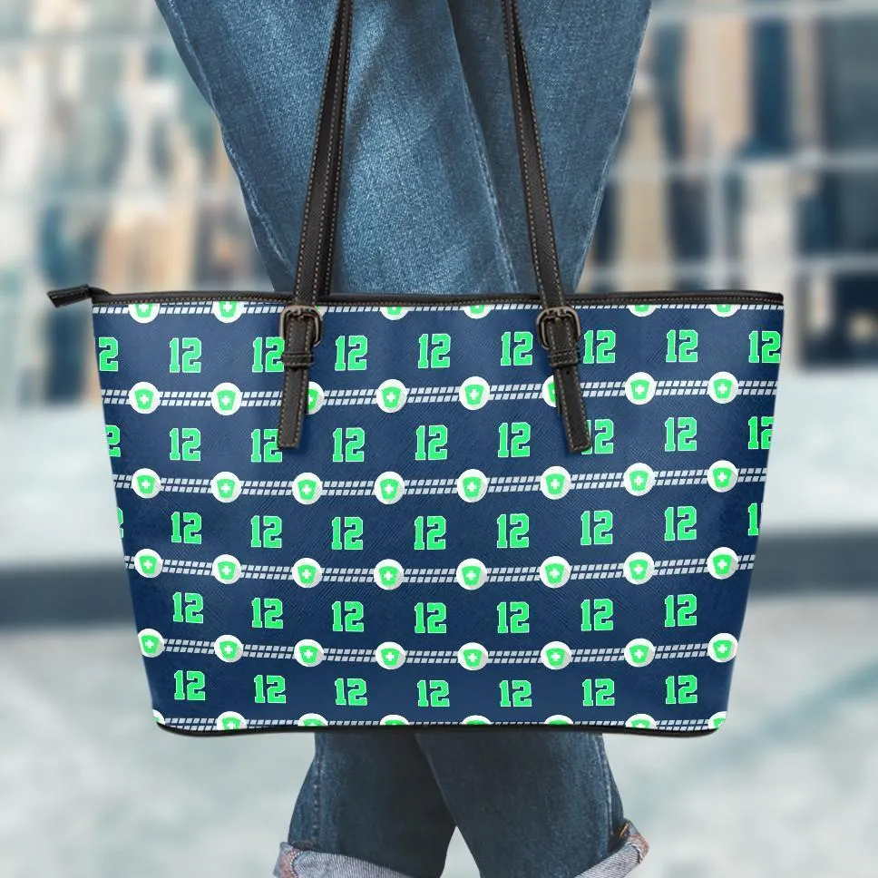 Seattle Nurse Small Leather Tote Bag