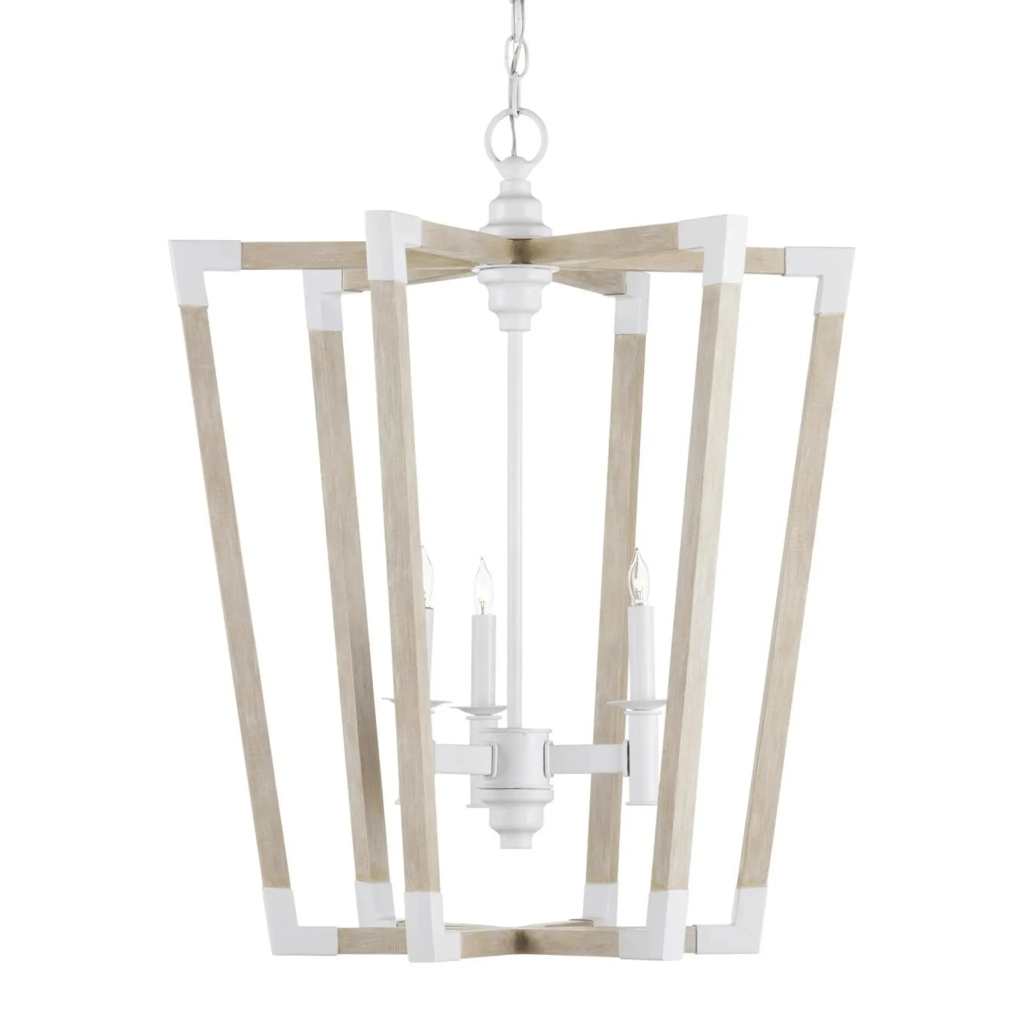 Sebastian Sandstone Lantern Chandelier - Two Sizes