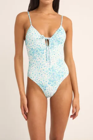 Serenity Floral Tie Front One Piece