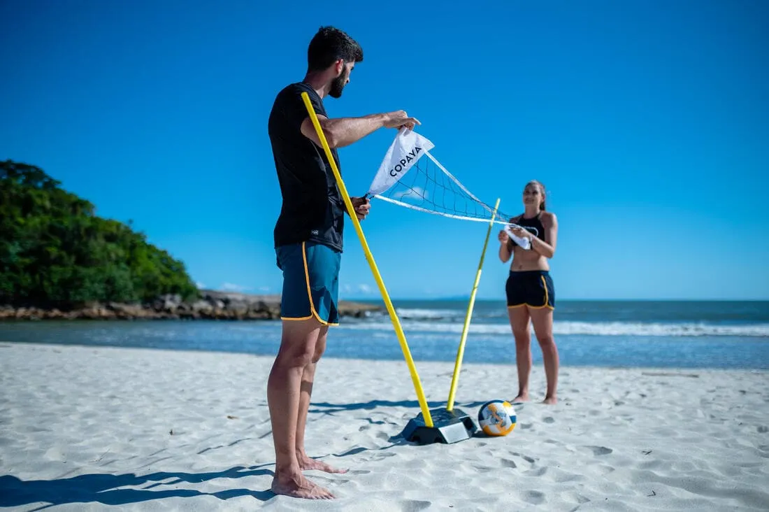Set (Filet et poteaux) de Beach volley d'initiation BV100
