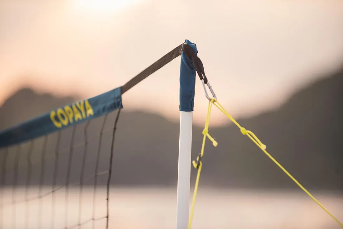 Set (Filet et poteaux) de beach volley loisir BV 500 (6m) bleu