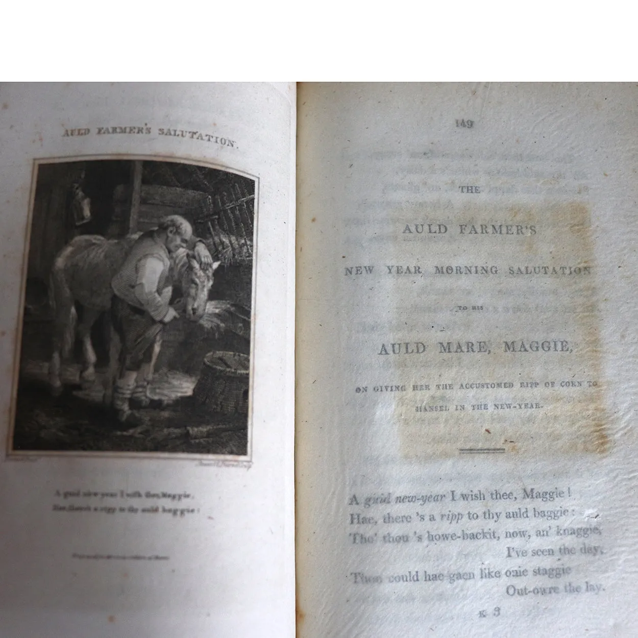 Set of Two Books: Poems by Robert Burns, With An Account of His Life