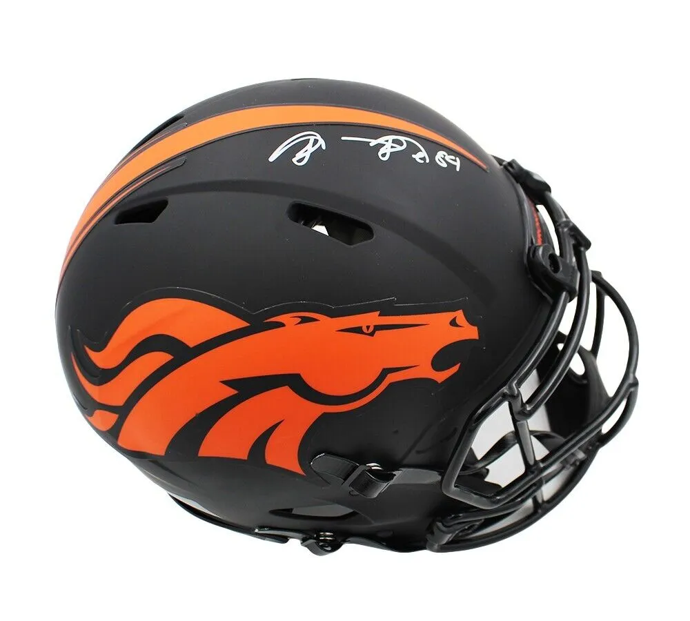 Shannon Sharpe Signed Denver Broncos Speed Authentic Eclipse NFL Helmet