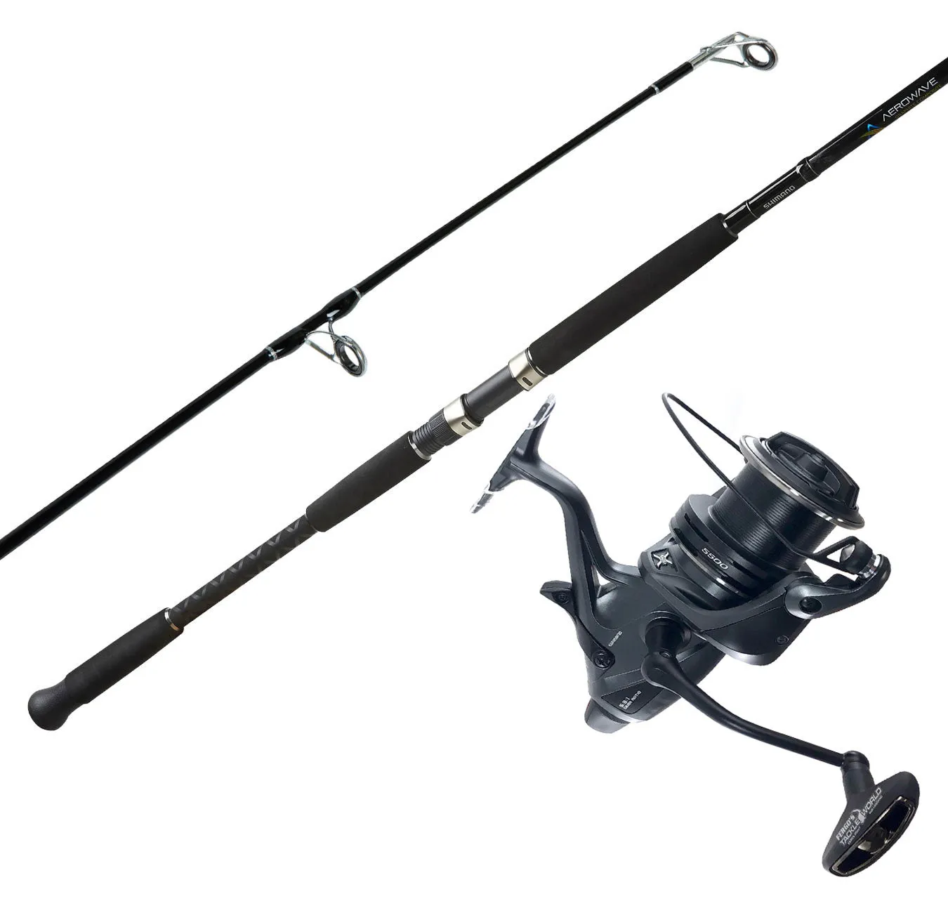 Shimano Aerowave Composite 1202M 5-8kg   Shimano Med Baitrunner Ci4  LC 5500 XTB Combo