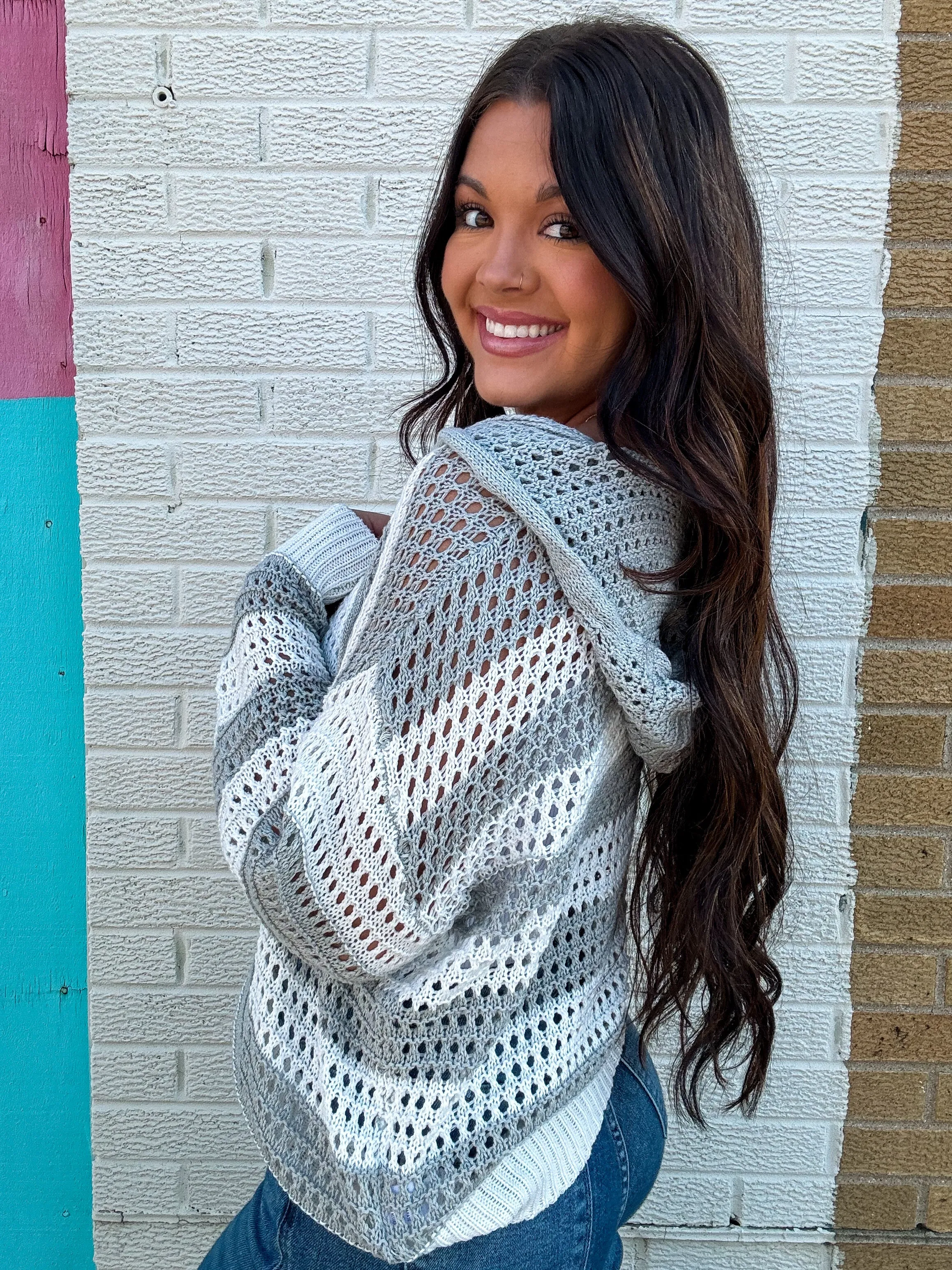 SHORE THING CROCHET HOODIE