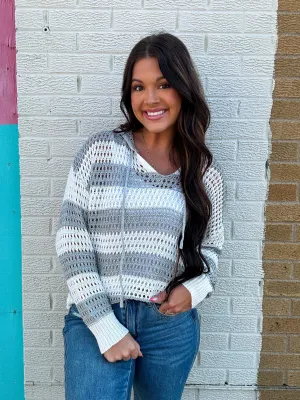 SHORE THING CROCHET HOODIE