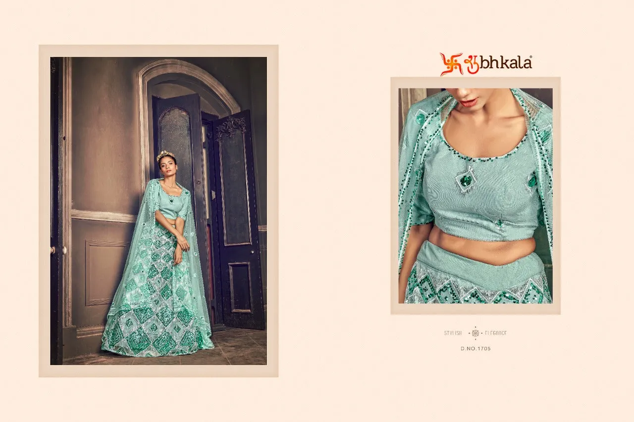 Shubhkala Designer Bridal Net Lehenga Choli | 1705