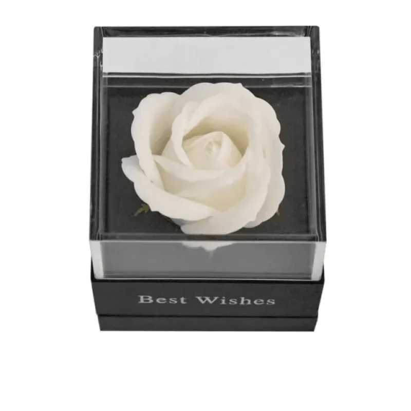 Single Soap Rose In Acrylic – Elegant Unique Gift Idea