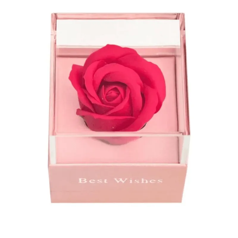 Single Soap Rose In Acrylic – Elegant Unique Gift Idea