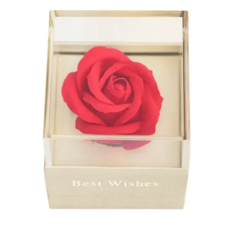 Single Soap Rose In Acrylic – Elegant Unique Gift Idea