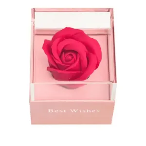Single Soap Rose In Acrylic – Elegant Unique Gift Idea
