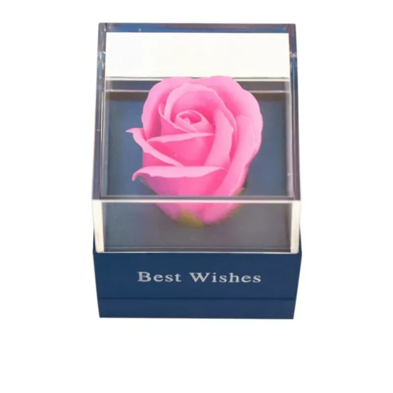 Single Soap Rose In Acrylic – Elegant Unique Gift Idea