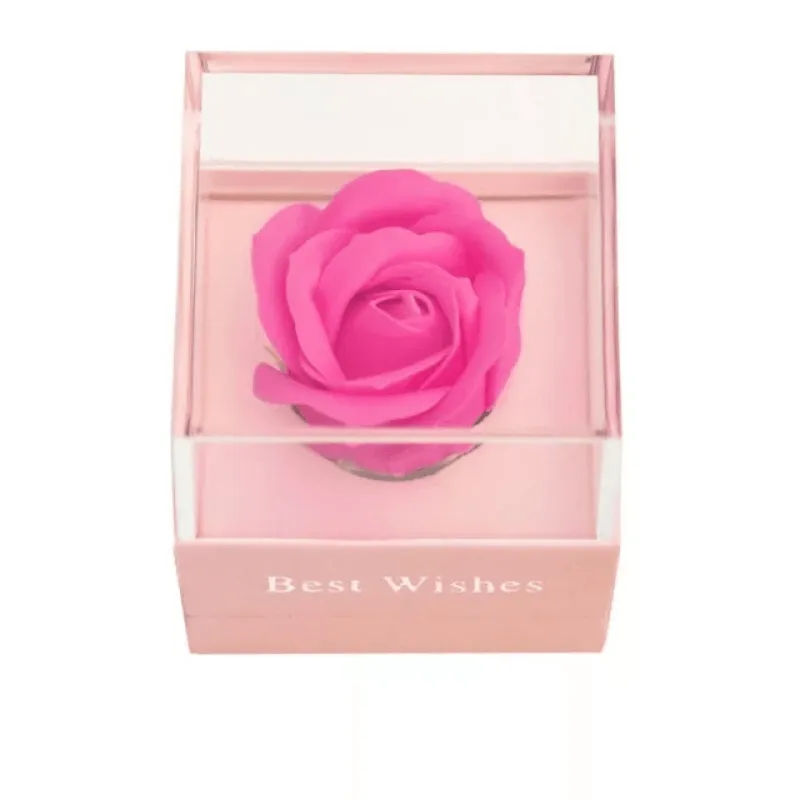 Single Soap Rose In Acrylic – Elegant Unique Gift Idea