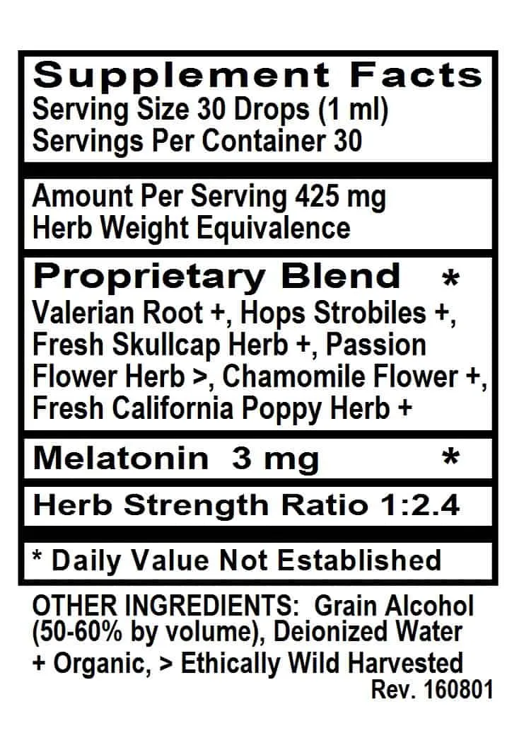 Sleep with Valerian and Melatonin, 1 oz