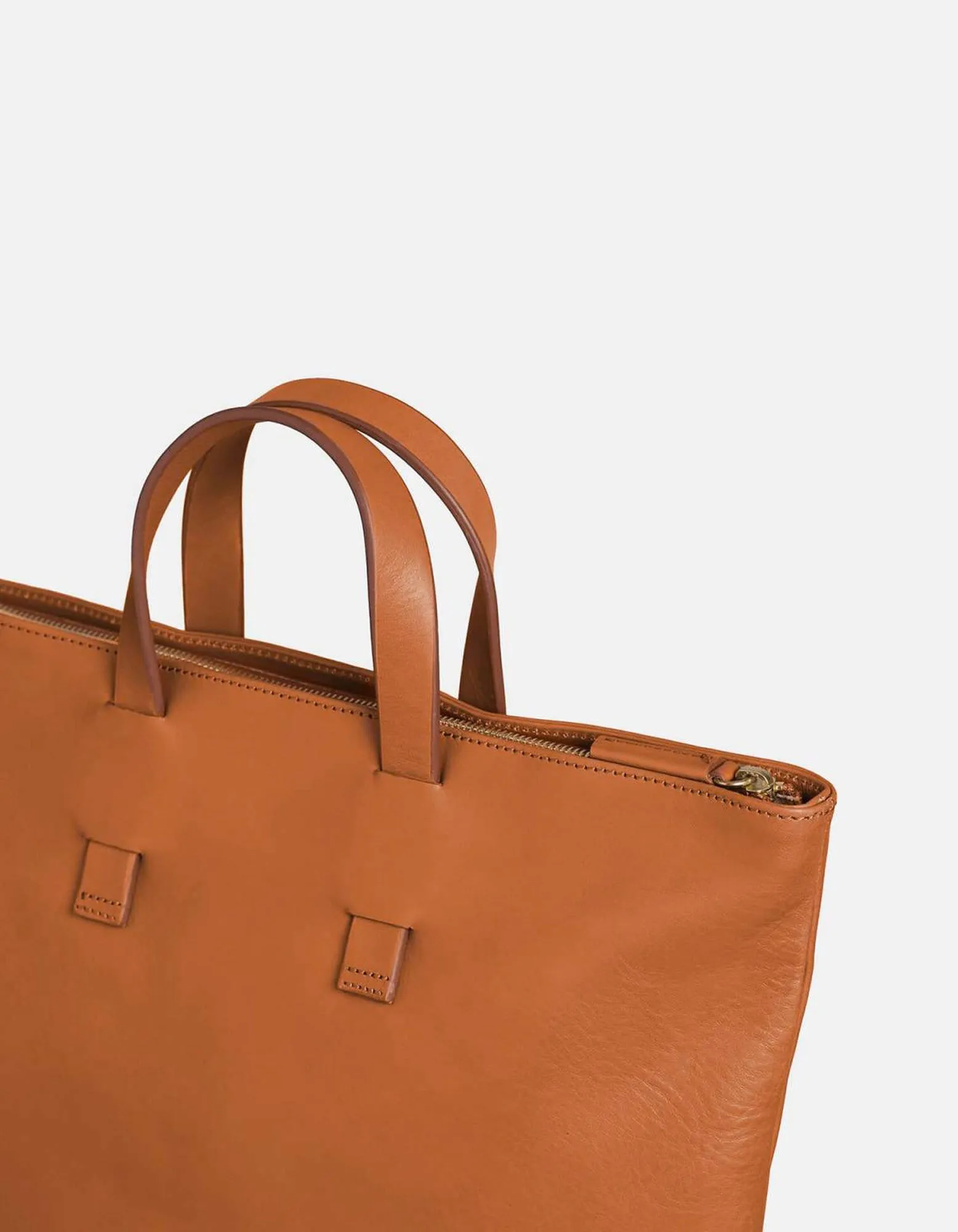 Slim Tote, Vintage Cognac
