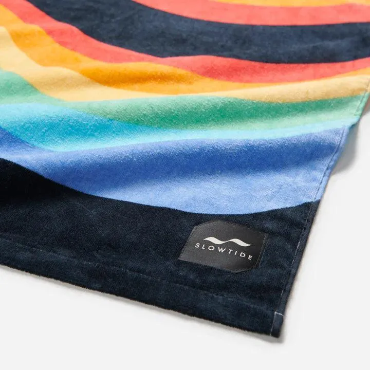 Slowtide Roygbiv Beach Towel Black