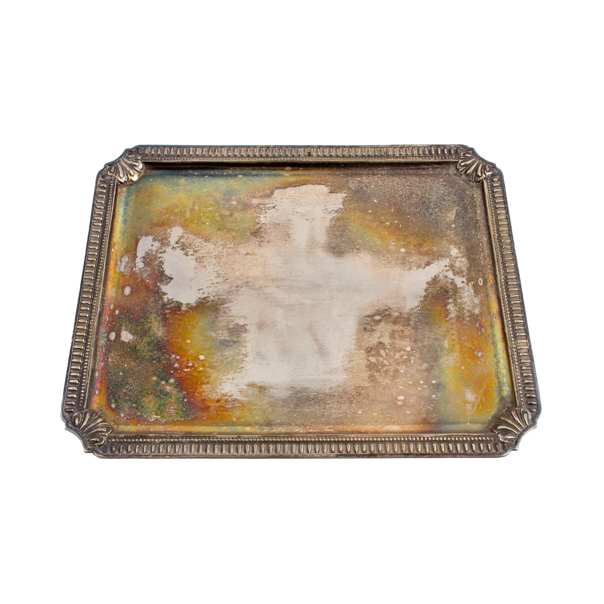 Small Vintage French Silverplate Tray