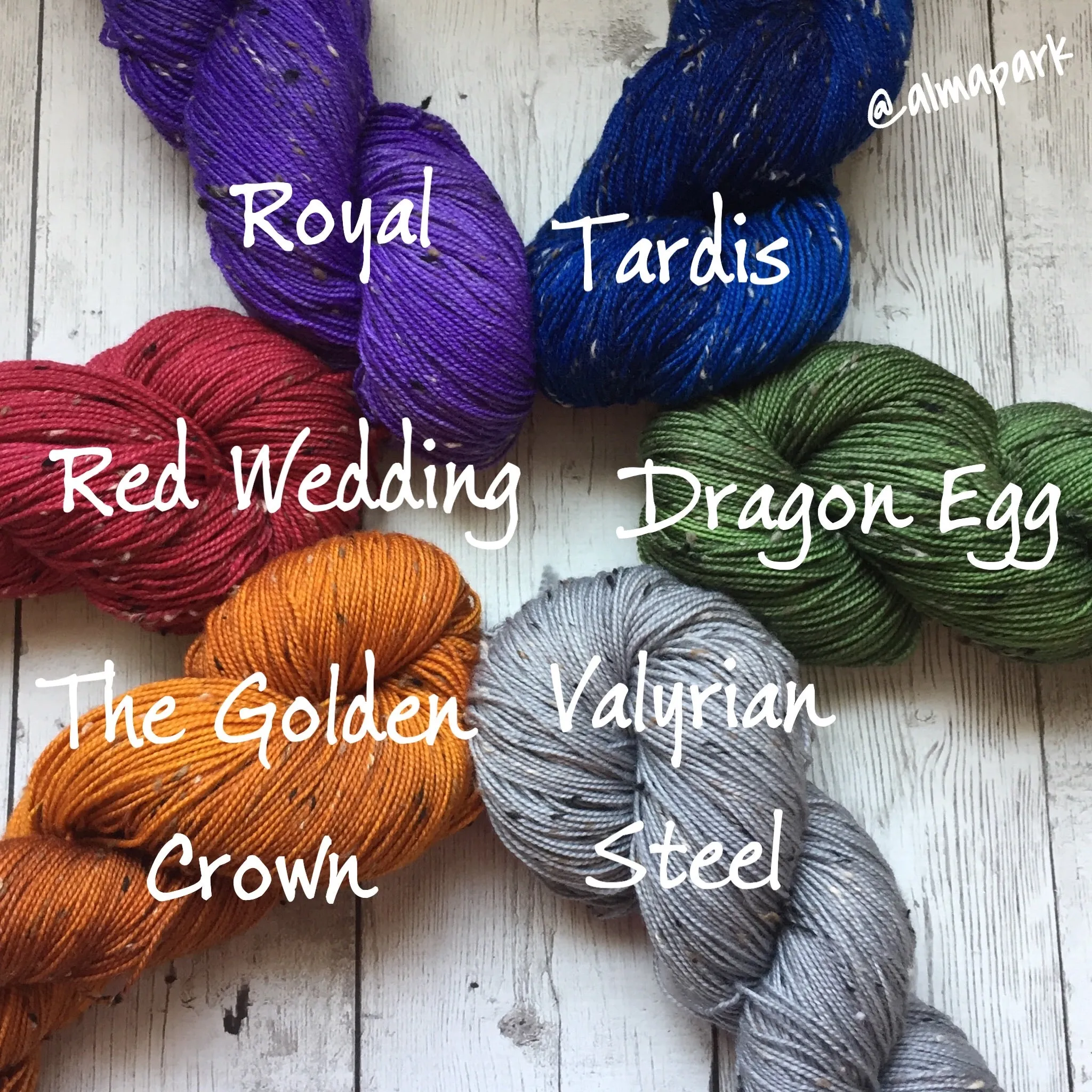 SOCK WEIGHT - Dr Who goes to Westeros™ Donegal Tweed 435 yds 3.5 oz RTS (903)