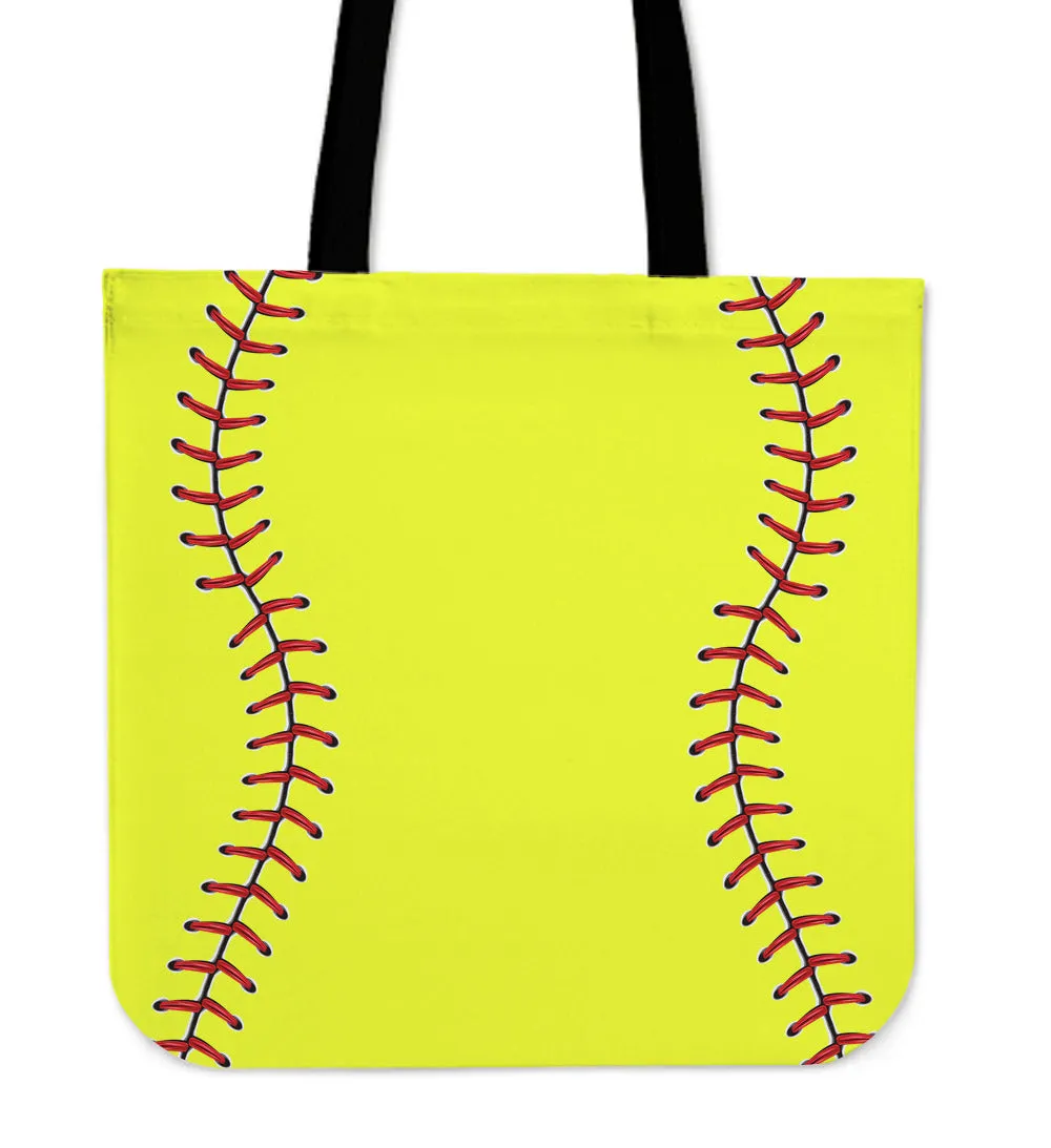 Softball - Linen Tote Bag