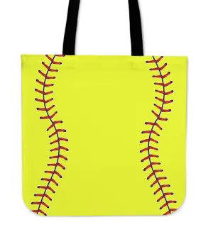 Softball - Linen Tote Bag