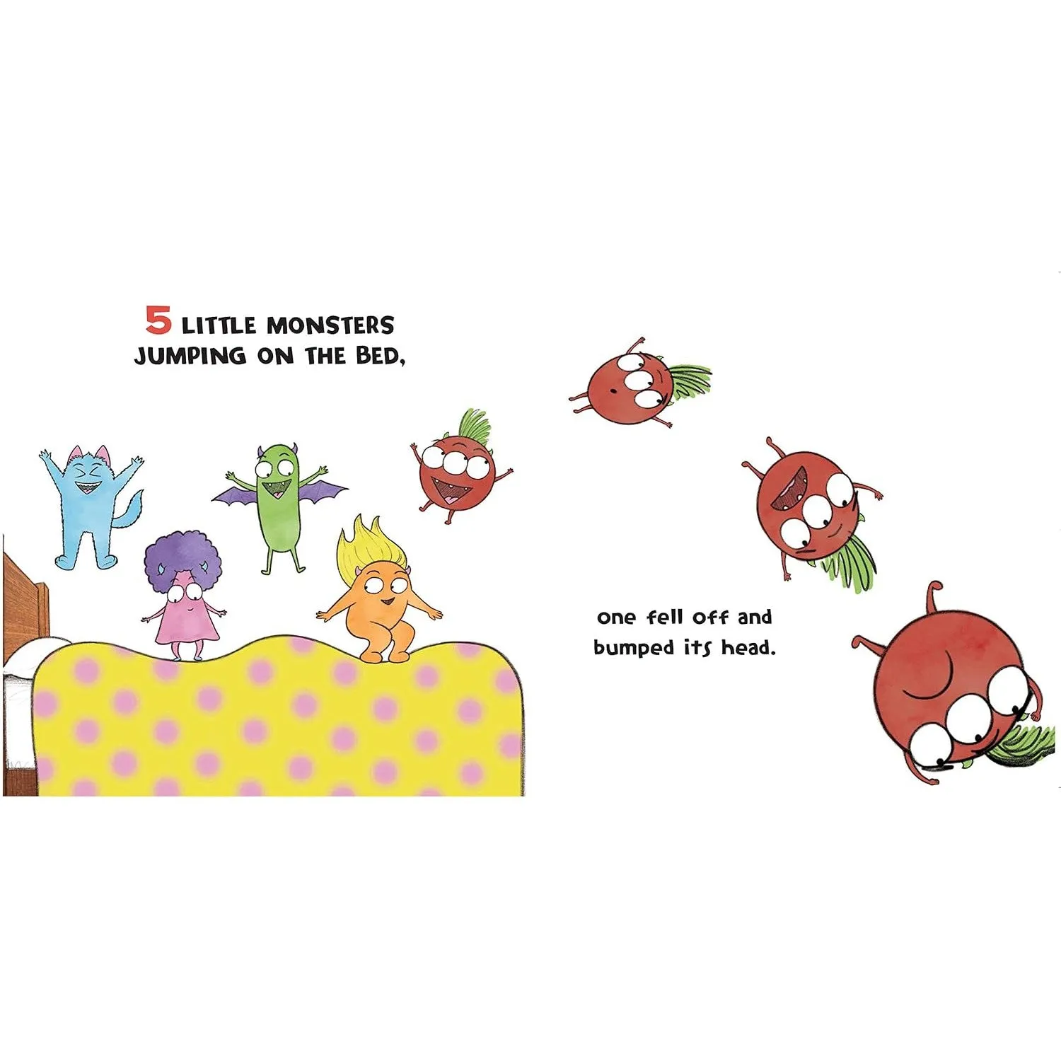 Sourcebooks: Five Little Monsters Jumping on the Bed: A Fresh Take On The Classic Counting Book!