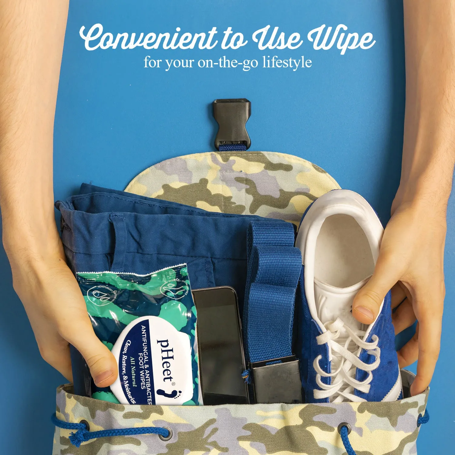 (SPECIAL OFFER) pHeet® Antifungal & Antibacterial Foot Wipes