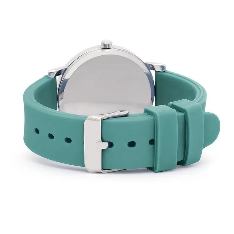 Speidel Scrub Watch with Teal Silicone Band