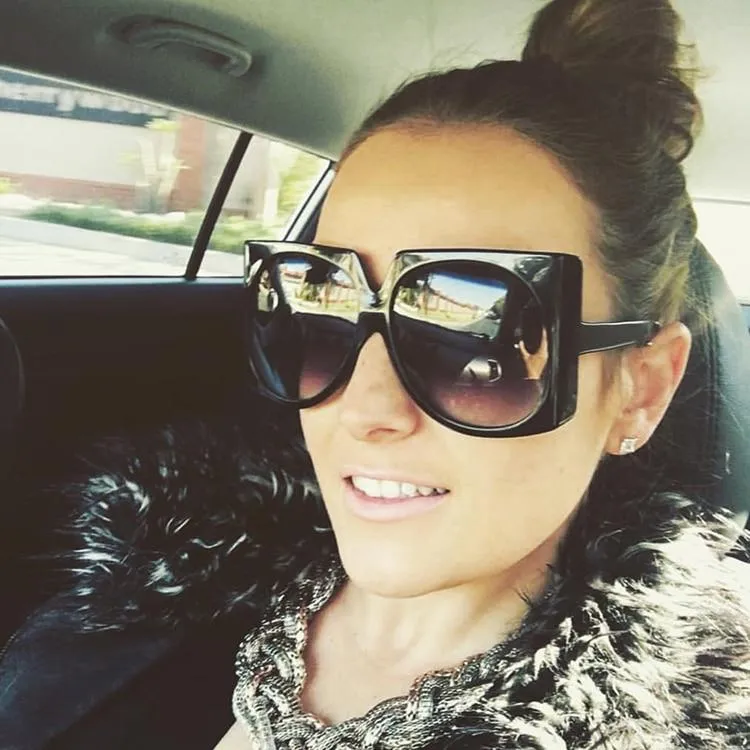 Square Brand Designer Women Fashion Sunglasses