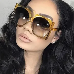 Square Brand Designer Women Fashion Sunglasses