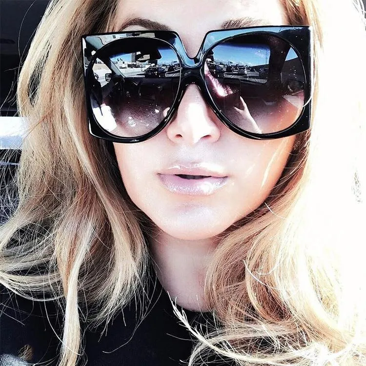 Square Brand Designer Women Fashion Sunglasses