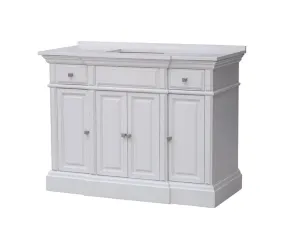 SS2248    48" WHITE DISTRESSED VANITY