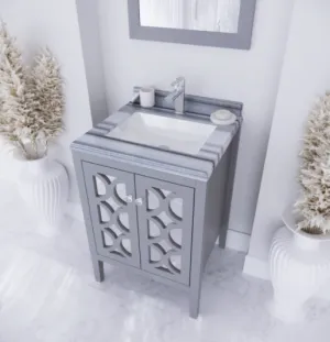 SS313MKSH-24G-WS       24" Grey Cabinet   White Stripes Countertop