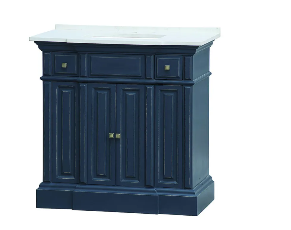 SS5236    36" NAVY DISTRESSED