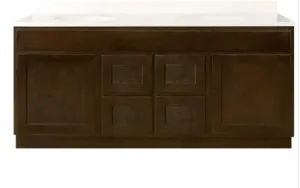 SSSEV7221D      72" Vanity With Drawers Shaker Expresso