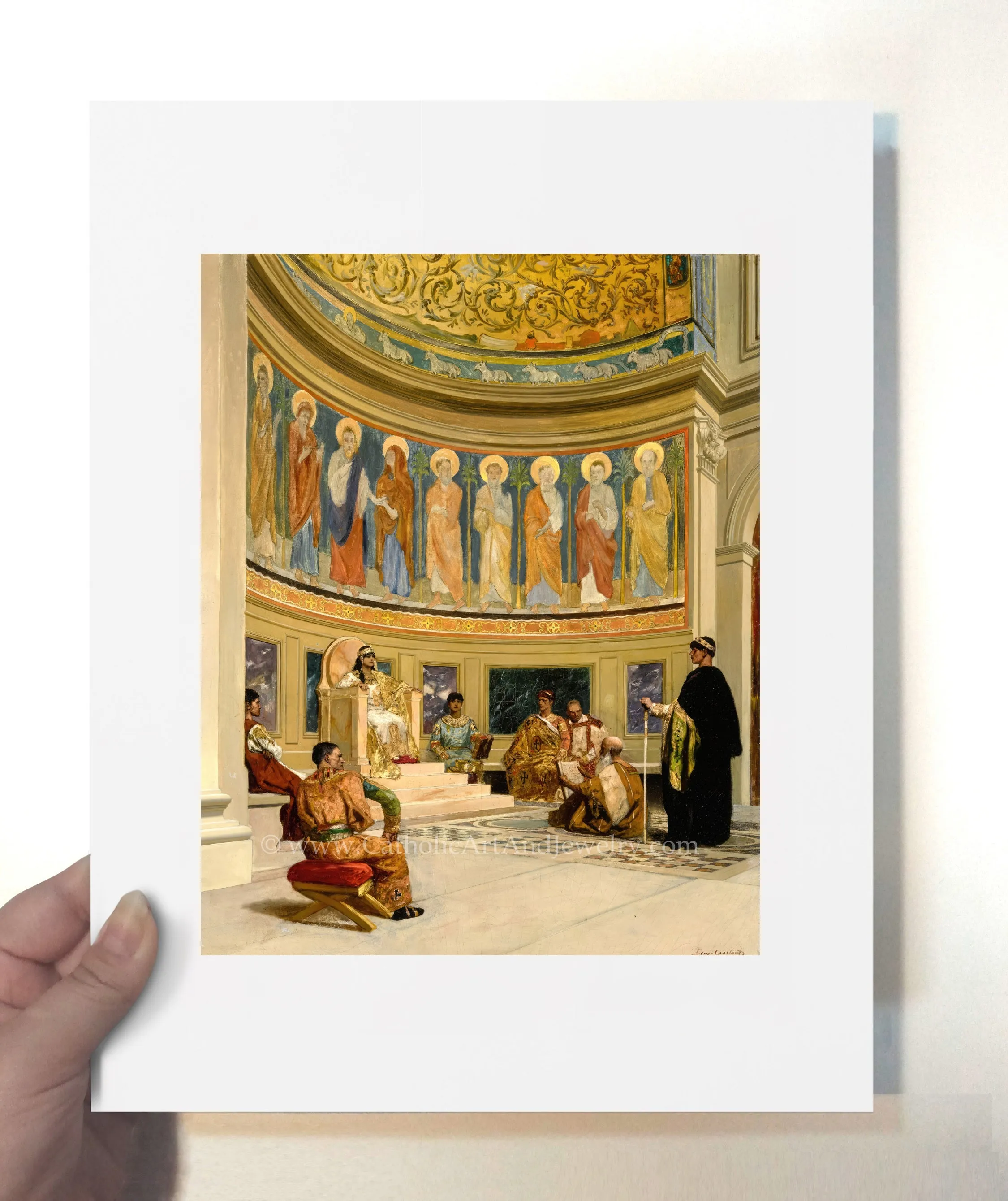 St. John Chrysostom Exiled – Jean Joseph Benjamin Constant – Catholic Art Print – Archival Quality
