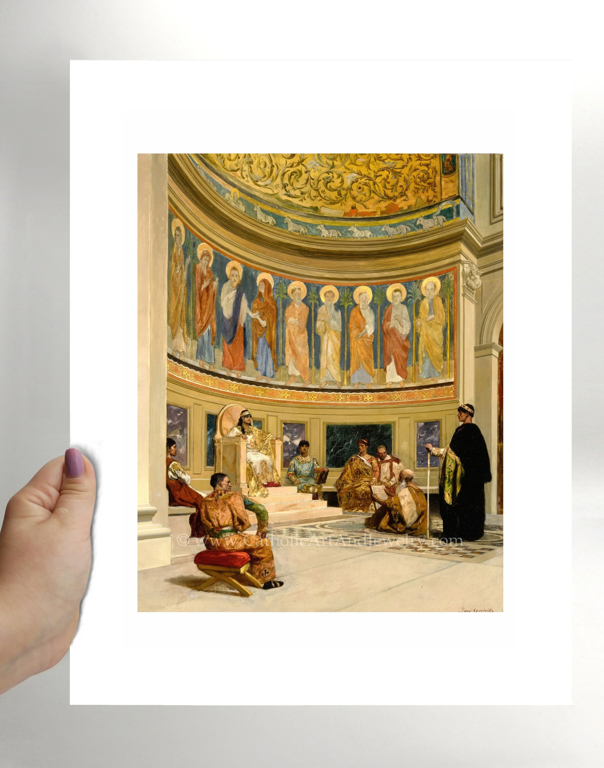 St. John Chrysostom Exiled – Jean Joseph Benjamin Constant – Catholic Art Print – Archival Quality