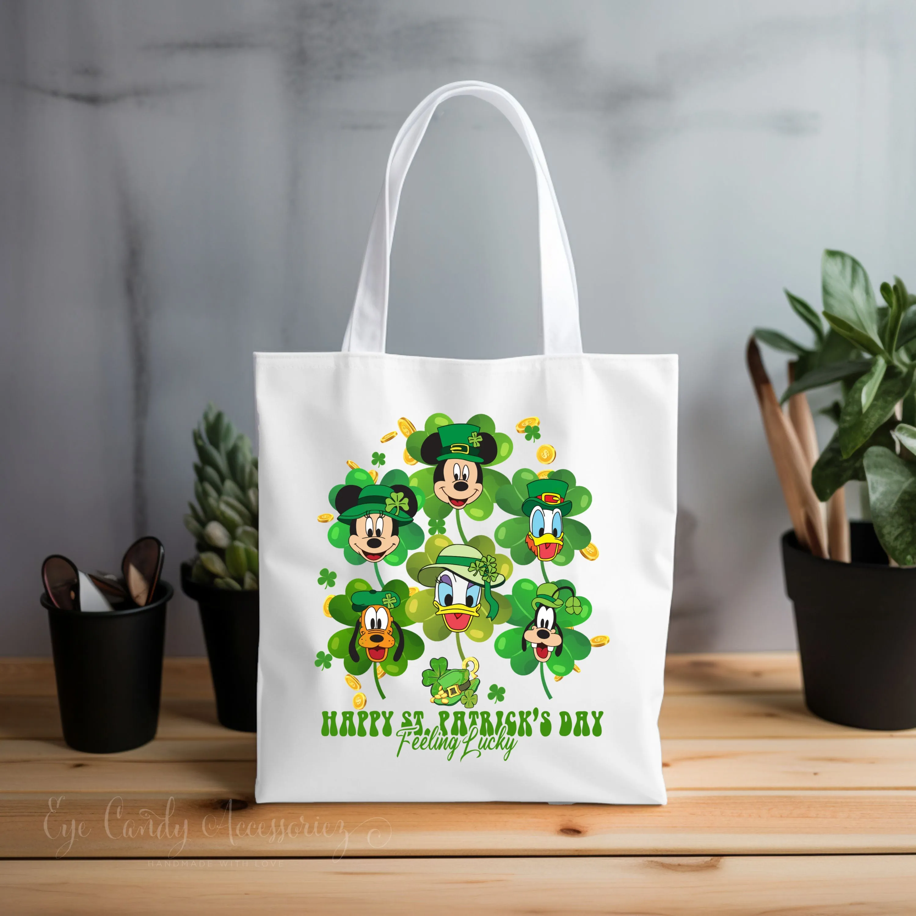 St. Patrick’s Cartoon - Reusable Cotton Tote Bags