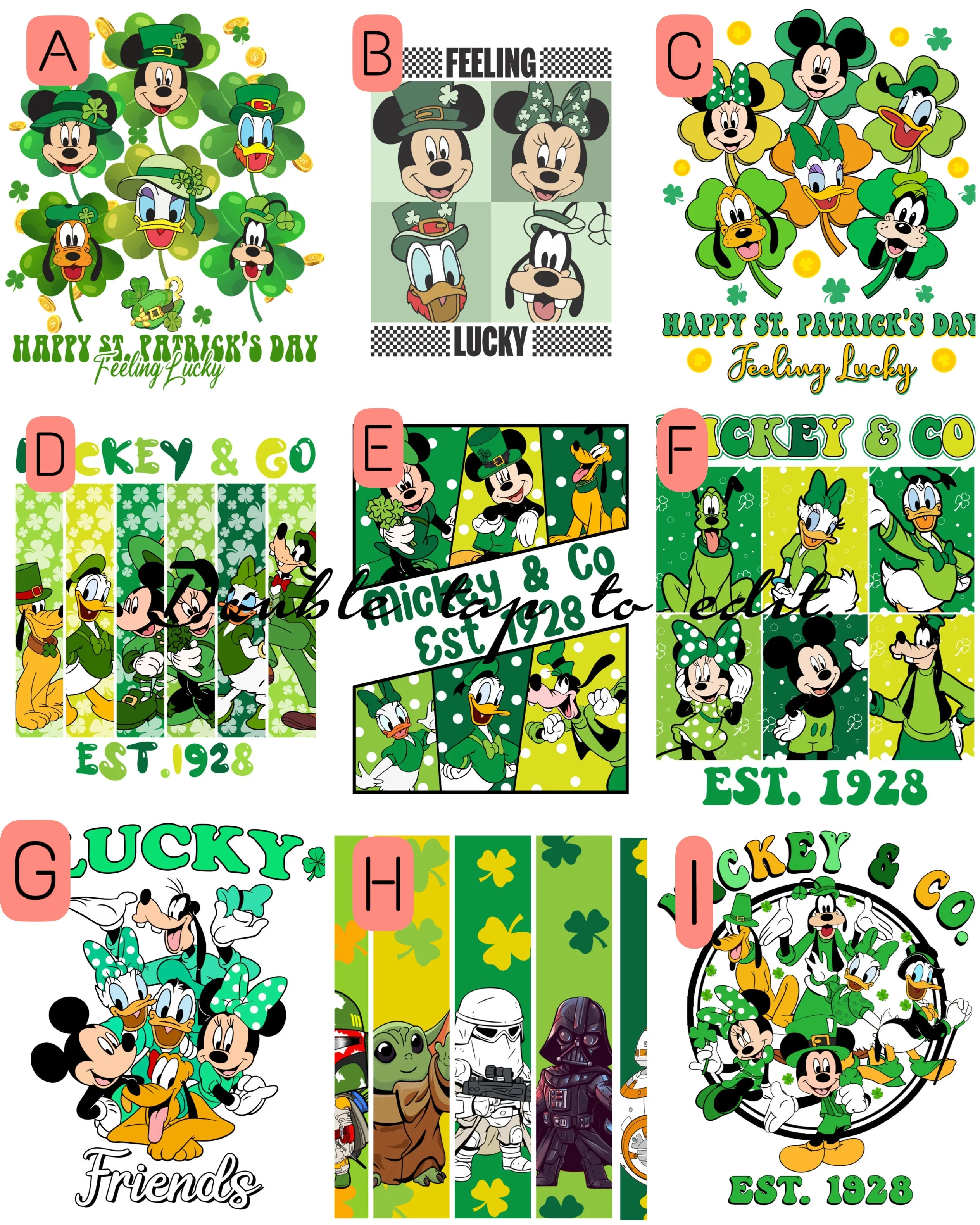 St. Patrick’s Cartoon - Reusable Cotton Tote Bags