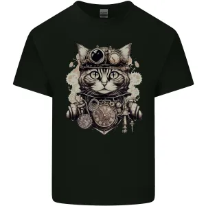 Steampunk Cat Kids T-Shirt Childrens
